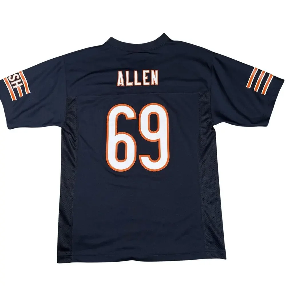 Jared Allen #69 NFL Chicago Bears Home Navy Player Jersey Youth L